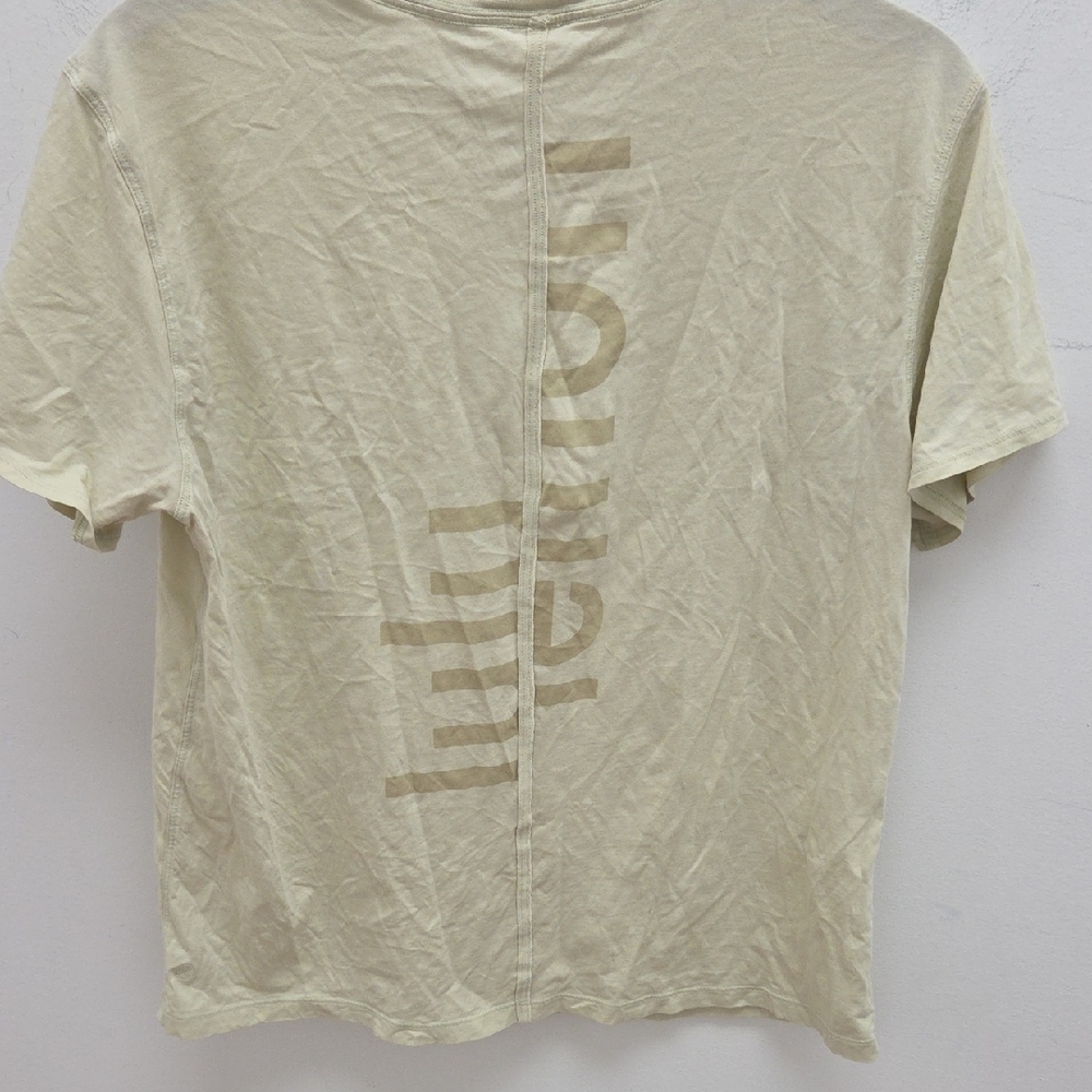 Lululemon Athletica White Tee with Green Logo - Picture 4 of 5